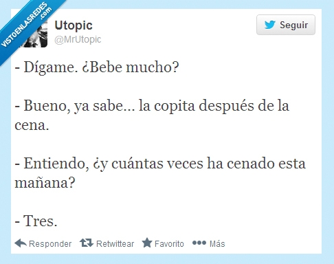 copita,beber,mucho,alcohol,alcoholico,despues,cenar,cenado,semana