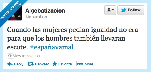 igualdad,hombre,mujer,escote