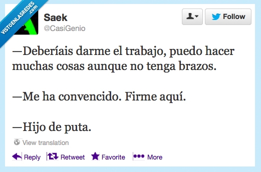 Twitter,CasiGenio,cosas,brazos,manco,firmar,firme