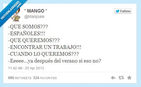 paro,España,trabajar,no,queremos,españoles,despues,verano