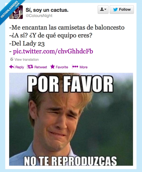 no te reproduzcas,dawson,lady 23,marca,camiseta,baloncesto