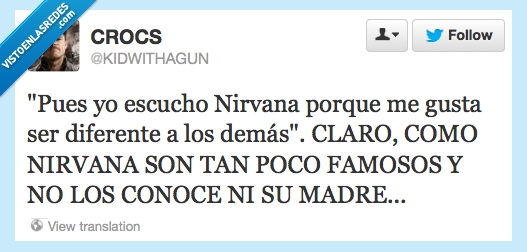 famosos,ser diferente,nirvana,escuchar,nadie