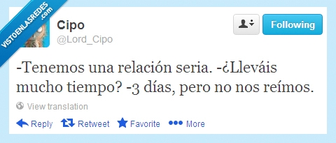 días,3,reirse,seria,relación