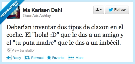 Coche,claxon,pitido,amigo,Twitter,saludar