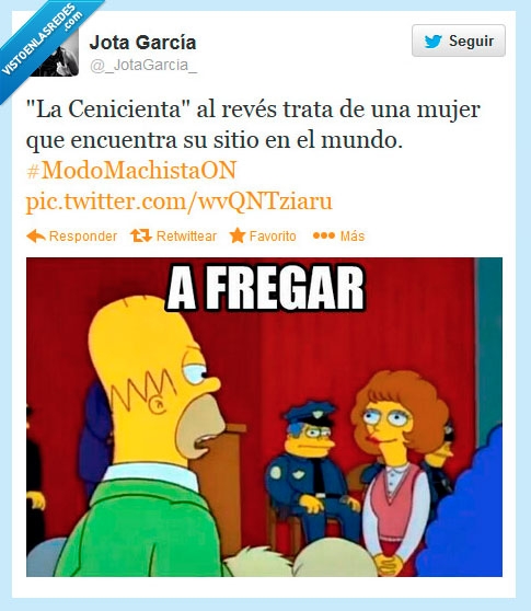 a fregar,cenicienta,homer,por un día,simpson