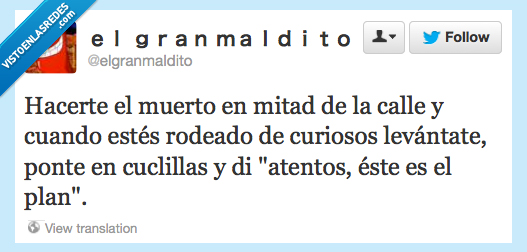 hacer,muerto,medio,calle,corrillo,plan