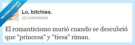 romanticismo,rimar,princesa,tiesta