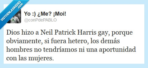 Patrick,Harris,fuera,hetero,Neil Patrick Harris,barney,heterosexual,Si,mujeres,Neil