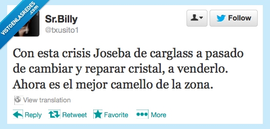 cristal,camello,carglass,Joseba de carglass,droga