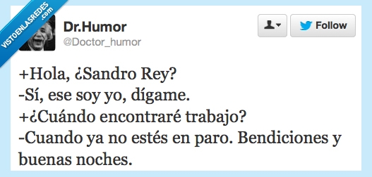 encontrar,Sandro Rey,paro,bendiciones,trabajo