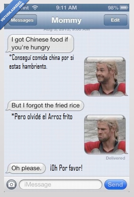 movil,whatsapp,madre,arroz,vengadores,thor