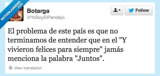 vivieron,entender,pais,problema,felices,jamas,juntos