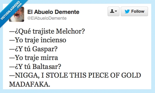 twitter,tweet,negro,regalo,baltasar,abuelo