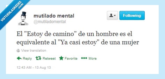 esperar,tardar,maquillarse,en casa,5 minutos,hombre,mujer,casi,camino