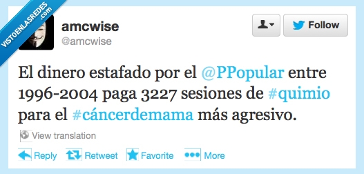 quimioterapia,estafa,PP,Corrupción,cáncer de mama