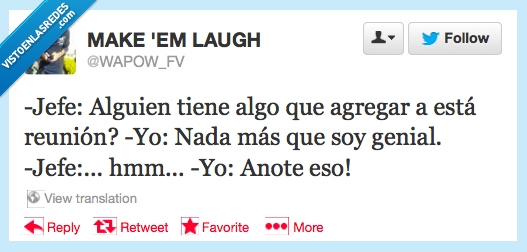 anotar,ser genial,reunión,trabajo,jefe