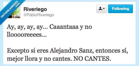 alejandro sanz,llores,canta,no