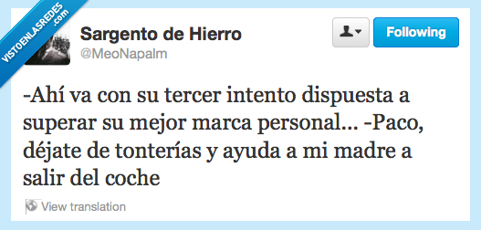 madre,ayuda,tonterias,paco,personal,marca,superar,intento,tercer