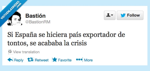exportador,tonto,final,España,crisis