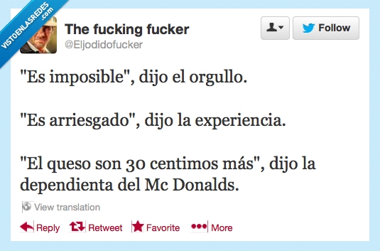 arriesgado,imposible,orgullo,experiencia,30 céntimos,hamburguesas,dependienta,Mac Donalds