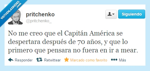 capitán américa,dormir,mear,imposible de creer,año