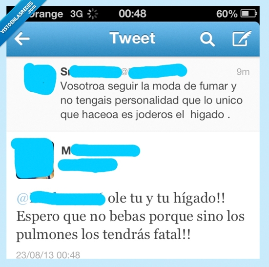 Higado,fumar,inteligencia,twitter,pulmones