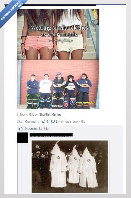 compartir,ku klux klan,Facebook,ropa,amigos,parecida,estilo,kkk