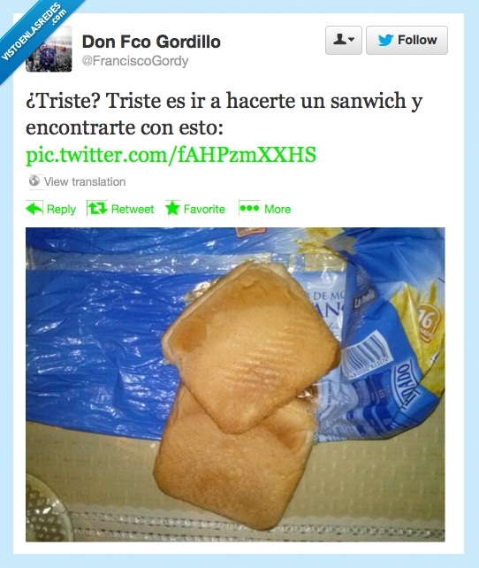 pan,triste,comida,sandwich,cara,punta,pan bimbo,molde,hacendado