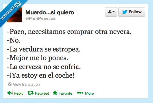 coche,cerveza,verdura,nueva,nevera,comprar