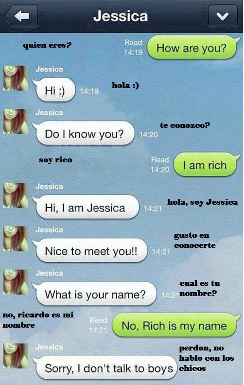 chicos,mensaje,iphone,rico rich,ricardo,tonta,lol,richard