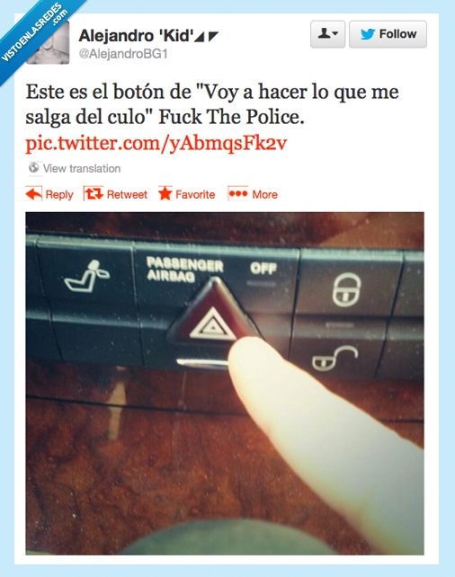 intermitentes,hago lo que quiera,boton,triangulo