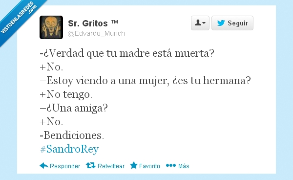 sandro rey,bendiciones,mujer,hermana,muerta