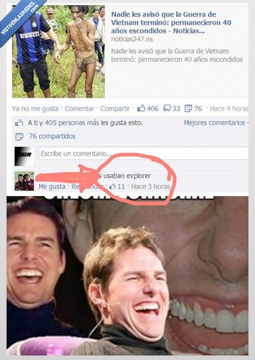 internet explorer,risa,reir,acaba,guerra,vietnam,tom cruise,lento