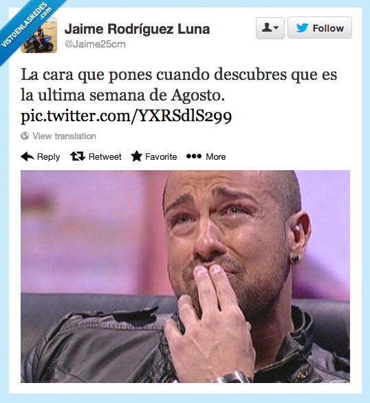 The End,Vacaciones,Vuelta al cole,Rafa Mora,Agosto