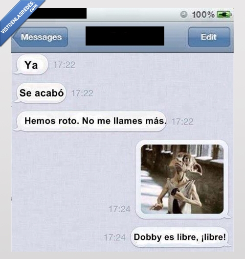 traducción,libre,calcetin,relacion,harrypotter,dobby,roto