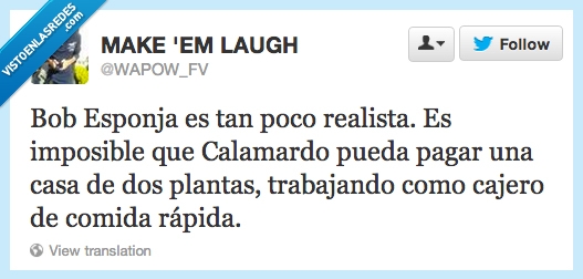 plantas,casa,calamardo,comida rapida,cajero,bob esponja