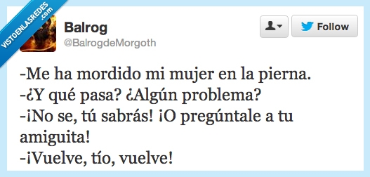 Novia,amiguita,celos,morder,pierna