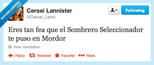 Orco,Sombrero Seleccionador,Mordor,Fea