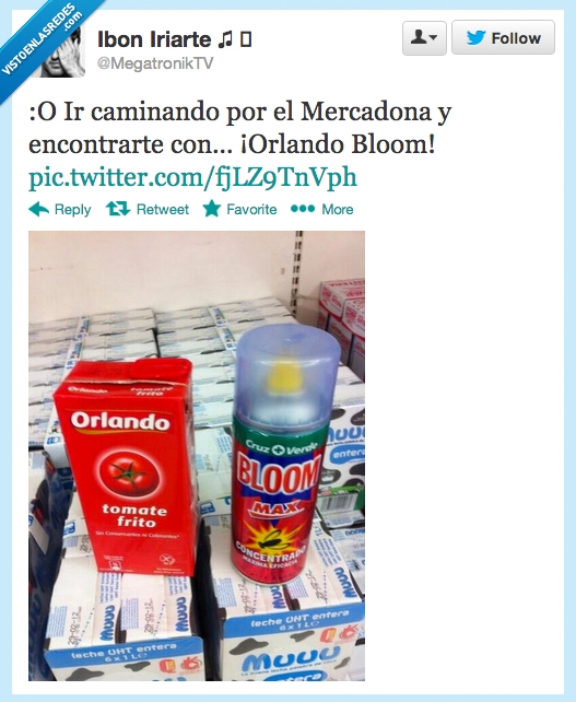 Tomate,Mercadona,Orlando Bloom,Insecticida