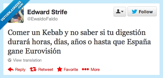 olor,repetir,Eurovisión,larga,digestión,kebab