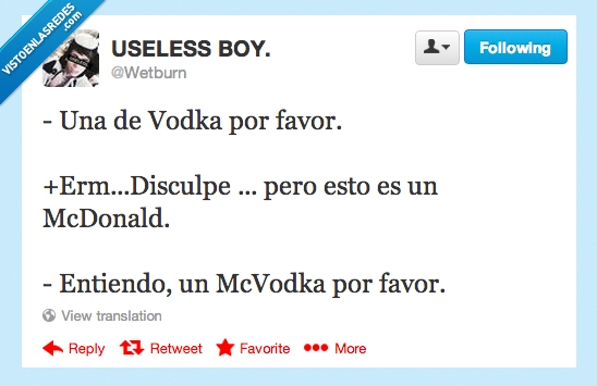 mcvodka,vodka,Mcdonalds,wetburn,twitter