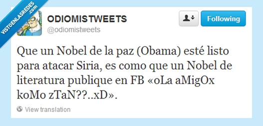 siria,paz,guerra,nobel,obama,literatura,ortografia