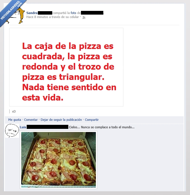 metafora,porciones,caja,pizza,sentido,vida