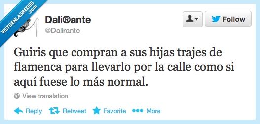 dalirante,tópicos,traje,flamenco,turistas,guiris