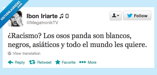 asiatico,blanco,negro,racismo,oso panda