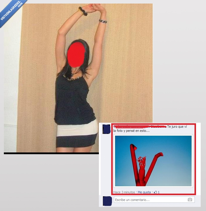 facebook,trollear,muñecos de aire,brazo,perfil