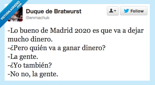 madrid,gente,2020,juegos olimpicos,dinero