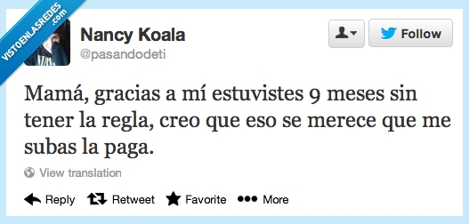 subas,subir,embarazo,meses,truco,paga,regla,twitter