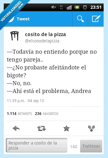 bigote,pareja,mujer,andrea,si todos sabemos que Andrea en italiano es de chico