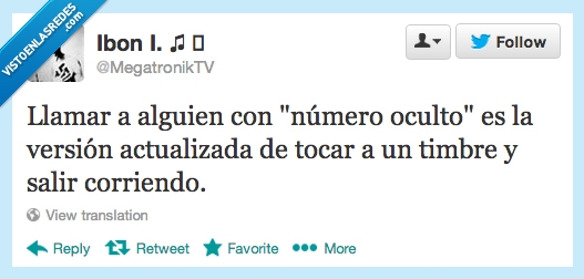 numero oculto,llamada,silencio,tocar timbre,salir corriendo